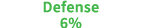Defense 6%